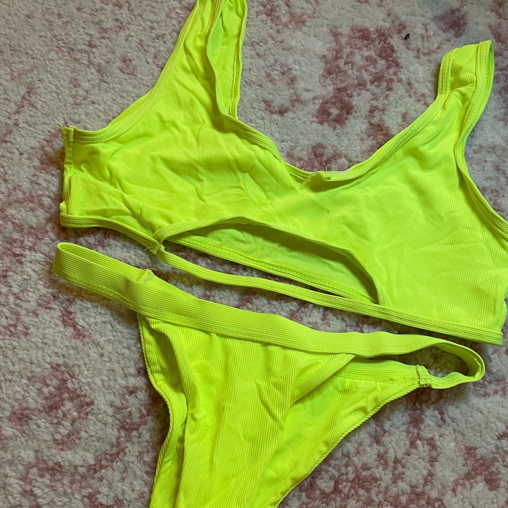 Neon Cutout Bikini